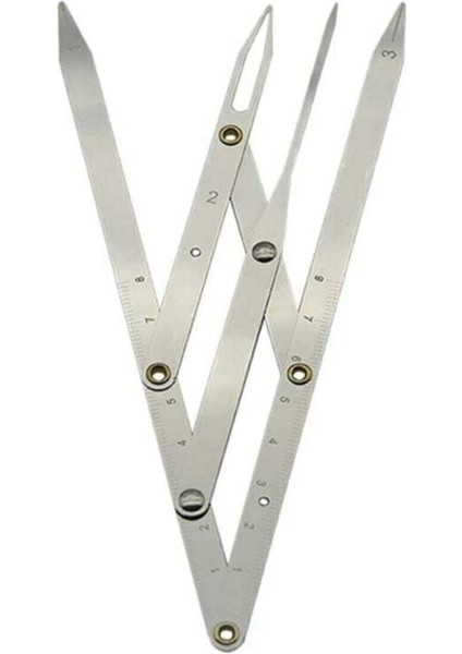 Paslanmaz Çelik Microblading ve Kalıcı Makyaj Kaş Uygulama Cetveli