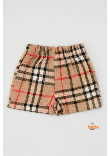 Kız Çocuk Kaşkorşe Ekoseli Şort Etek – Okul & Günlük Giyim Rahat Şık Şort Etek indirimleri