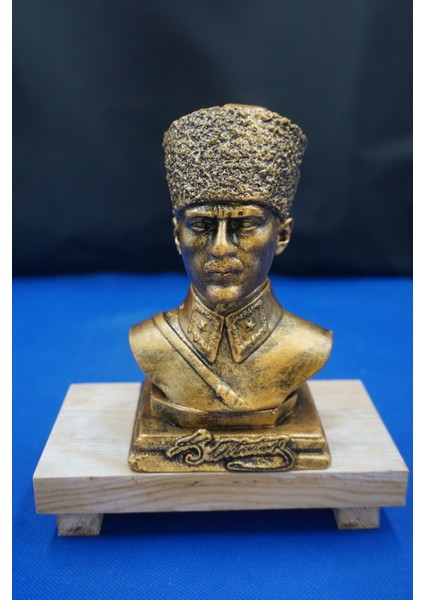 Mustafa Kemal Atatürk Büstü Heykel Biblo – Özel Tasarım ( 16 Cm) Ofis Aksesuarı, Ev Dekor, Hediyelik