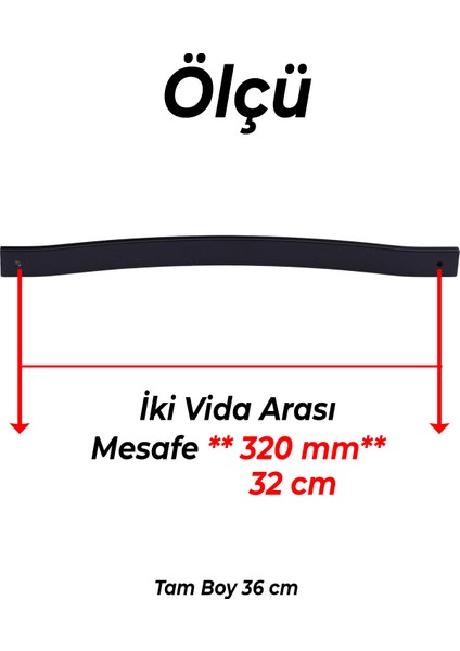 Mobilya Kulpu Çizgili Model Dayanıklı Uzun Ömürlü Modern Dekoratif Tasarım 320 mm Siyah Metal fiyatları