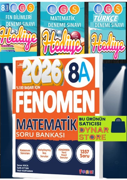 Fenomen 8. Sınıf Matematik Soru Bankası Seti