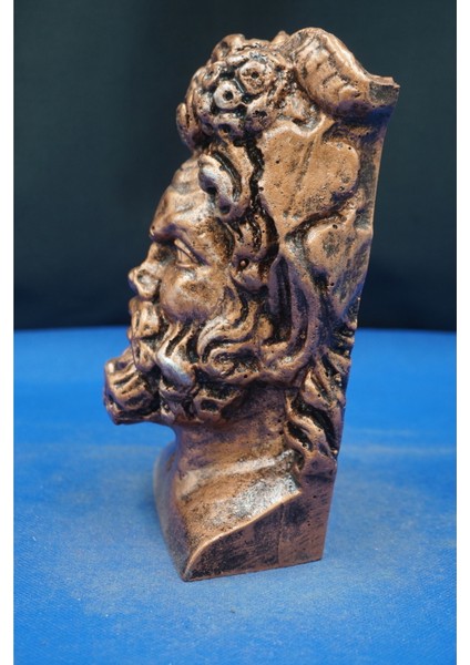 Altik Yunan Mitolojisi Silenus Başı Heykeli Biblo – Ev Dekor & Hediyelik Aksesuar (18 Cm) indirimleri