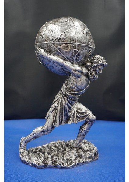 Atlas Biblo Güçlü ve Etkileyici Tasarım: 30 cm Atlas Özel Tasarım Heykel Ev Dekor Hediyelik Aksesuar modelleri