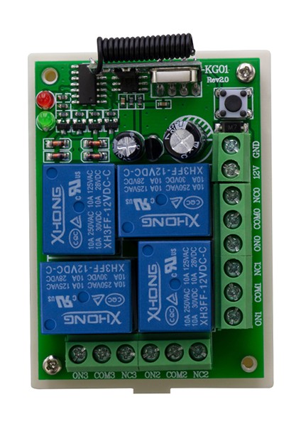 4 Kanal 433 Mhz Kumanda Alıcısı 12V