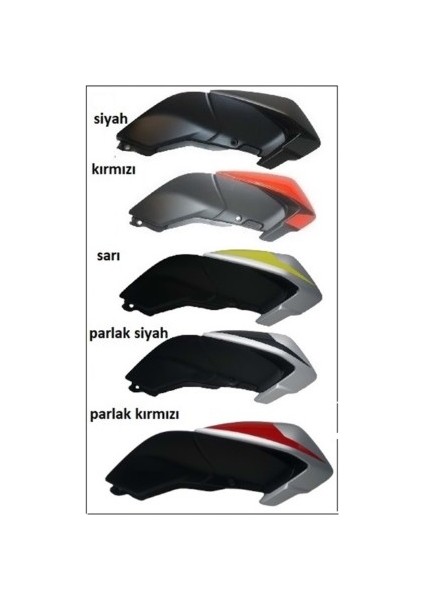 Yakıt Depo Muhafaza Plastiği Sağ Renk Parlak Siyah