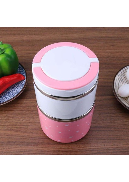 Çift Katlı Renkli Yemek Termosu ve Tutacaklı Sefer Tası Seti modelleri