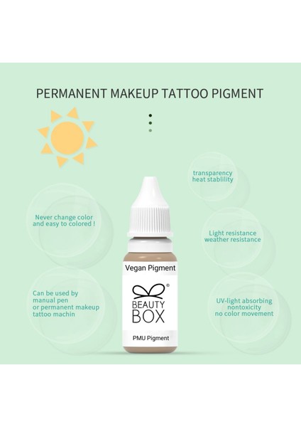 Doğal Bitkisel Kalıcı Makyaj Boyası 12ML, Güvenli ve Nontoxic Pigment modelleri