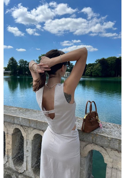 Bej Keten Karışımlı Kadın Bluz fiyatları