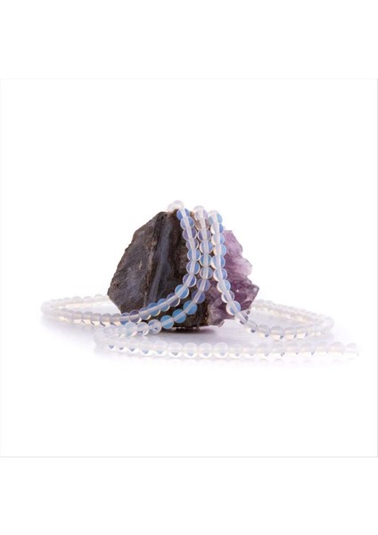 Sepetim 6 mm Opal Taşı Ay Taşı-Açık Mavi