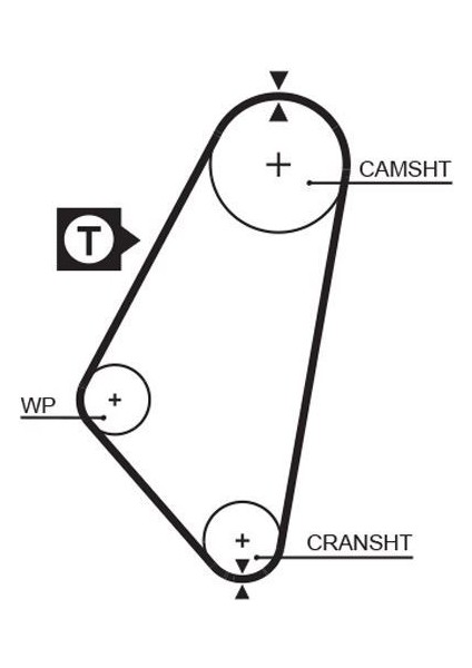 5083 - Triger Kayışı 104×170 Vectra A 1.4-1.6 8V 88-95 -Corsa A 1.4-1.6 8V 88-93 -Kadet 1.4-1.6 8V