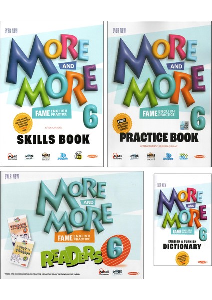 Kurmay Elt More And More 6. Sınıf More&more Practıce Book & Skılls Book & Dıctıonary & Readers (4lü Set)
