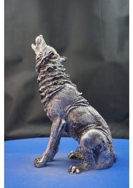 Uluyan Kurt Heykel Biblo – Büyük Boy Kurt Heykeli, Ev ve Ofis Dekor Hediyelik Aksesuar (26 Cm) fırsatları