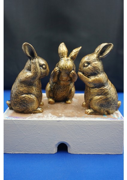 Görmedim - Duymadım - Bilmiyorum Leonardo Düşünceleri Üç Bilge Tavşan ve Tabaklı Tam Set fırsatları