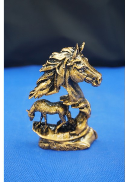 Dekoratif At Figürü, Zarif Kadın-Erkek Yüz Silueti ve Yaprak Tabak ile 3’lü Modern Set