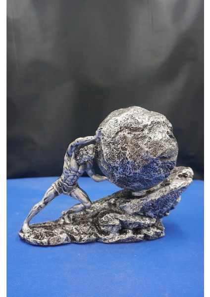 Antik Yunan Kralı Sisifos Heykel Biblo Ev Dekor Hediyelik Aksesuar