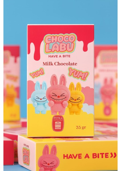 Chocolabu 24 Adet Labubu Çikolata Çikolata Dubai Lotus Bueno
