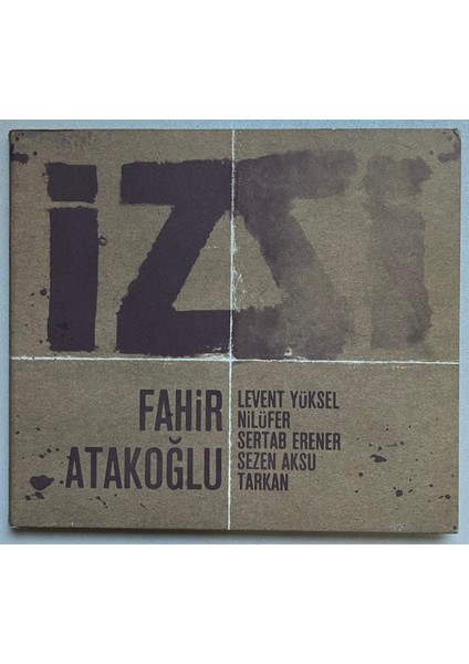 Fahir Atakoğlu Iz CD (Orijnal Dönem Baskı Cd)