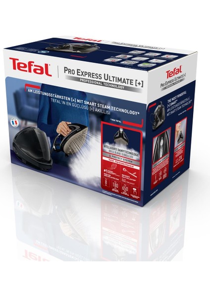 GV9620Pro Express Ultimate Care 180 gr Sürekli ve 650 gr Şok Buharlı 2600 Watt Buhar Kazanlı Ütü