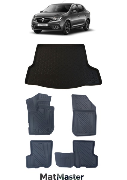 Renault Symbol 2013 Model 5d Premium Ekstra Havuzlu Paspas ve Bagaj Havuzu Set