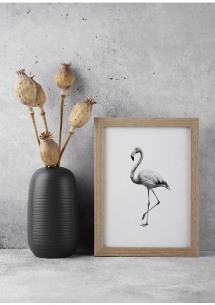 Karakalem Koleksiyonu Flamingo Posteri fiyatları