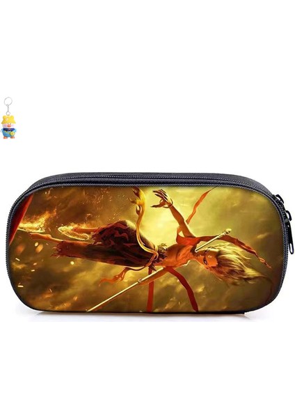 Nezha'nın Şeytan Çocuğu Naohai Kalem Çantası Ilkokul Öğrencileri Çocuk Kırtasiye Kutusu Erkek ve Kadın Kalem Çantası Kırtasiye Depolama Çantası (Yurt Dışından)