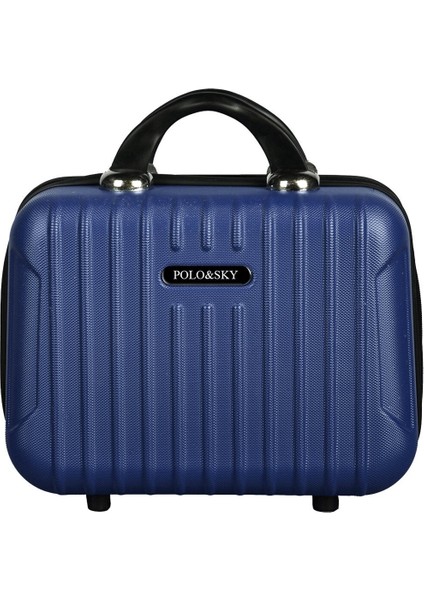 Şık Lacivert Abs Makyaj Çantası El Valizi, Pratik ve Havalı Tasarım