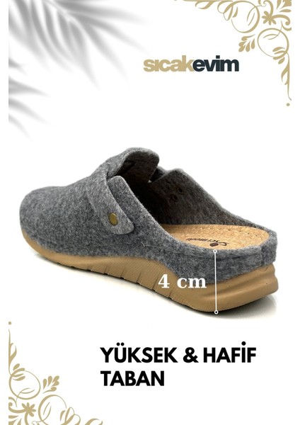 Kadın Kışlık Ev Terliği – Sıcak Tutan, Hafif ve Dayanıklı Şık Peluş Terlik Gri