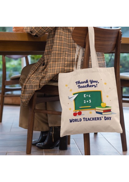 Ham Bez Çanta – Thank You Teachers | Öğretmenlere Özel Şık Tote
