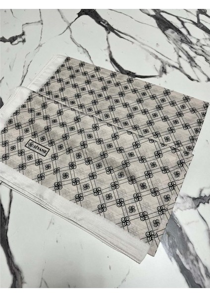 Siyane Monogram Şal - 25