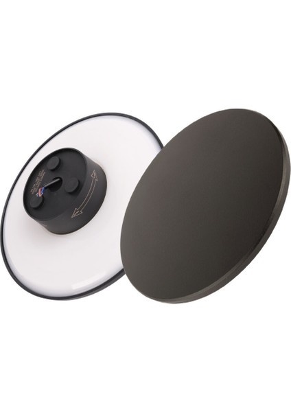 Yuvarlak Duvar Aplik Siyah Kasa