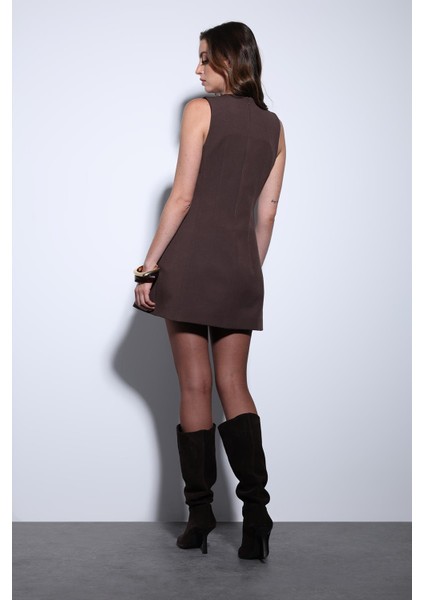 Kahve Kadın Mini Elbise indirimleri
