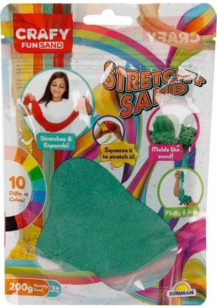 Streç Oyun Kumu Yeşil 200 gr