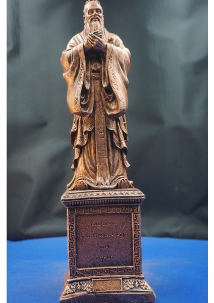 Konfüçyüs Heykel Biblo – Büyük Boy Çinli Filozof Konfüçyüs Ev ve Ofis Hediyelik Aksesuar (35 Cm) indirimleri