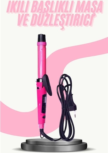 Saç Düzleştirici Şekillendirici Saç Maşası Ikili Şekillendirici Isı Ayarlı fiyatları