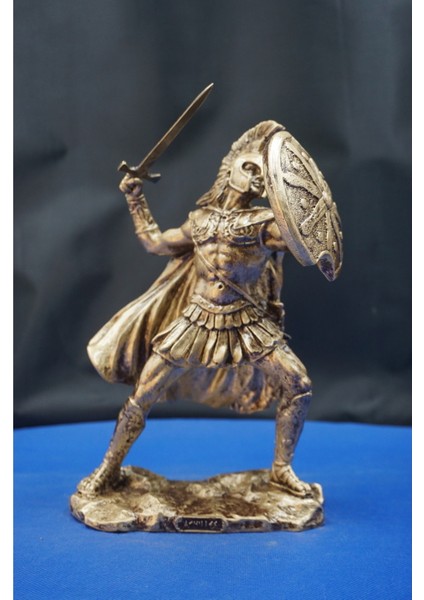 Antik Yunan Mitolojisi Achilles (Aşil) Heykel Biblo–savaşçı Ruhun Simgesi Dekoratif Aksesuar (25 Cm)