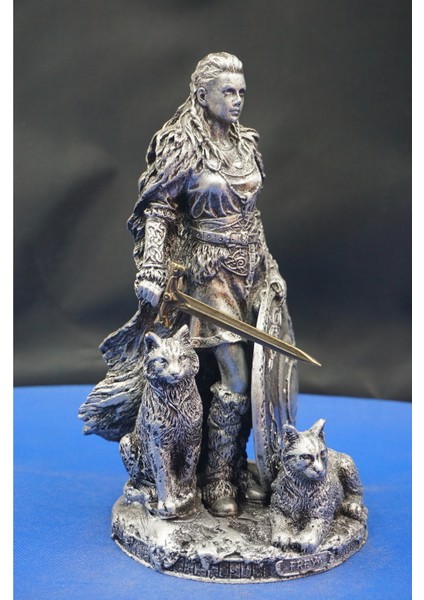 Freya Iskandinav Mitolojisi Biblo Heykel - Ev Ofis Dekoratif Aksesuar (25 Cm) fiyatları