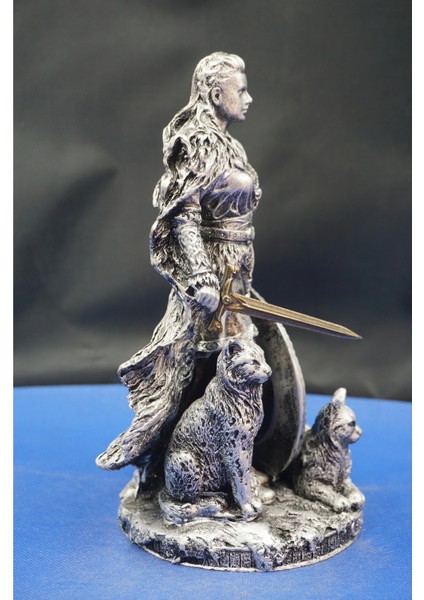 Freya Iskandinav Mitolojisi Biblo Heykel - Ev Ofis Dekoratif Aksesuar (25 Cm) modelleri