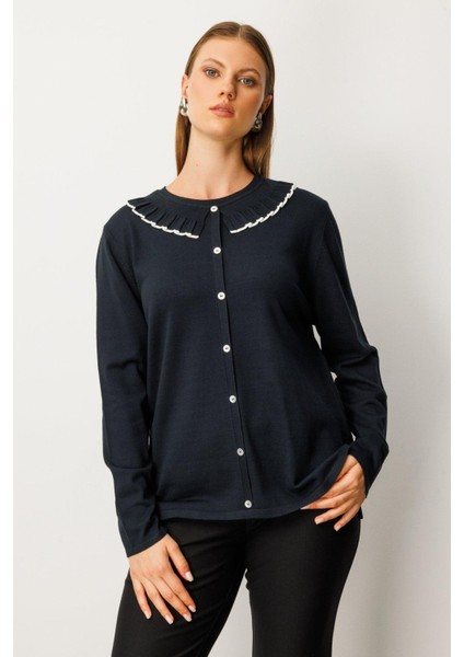 65312 Onteks Bluz Yaka Detaylı Düğmeli Uzun Kol fiyatları