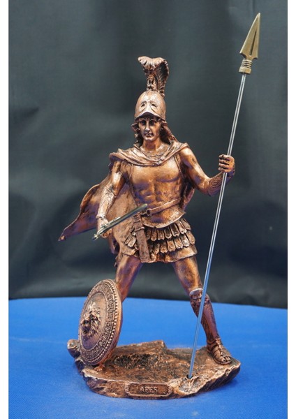 Antik Yunan Mitolojisi Ares Heykel Biblo –savaş Tanrısını Yansıtan Dekoratif Aksesuar (27 Cm)
