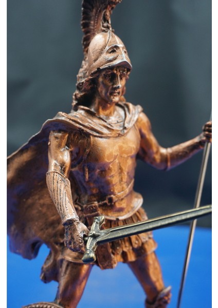 Antik Yunan Mitolojisi Ares Heykel Biblo –savaş Tanrısını Yansıtan Dekoratif Aksesuar (27 Cm)