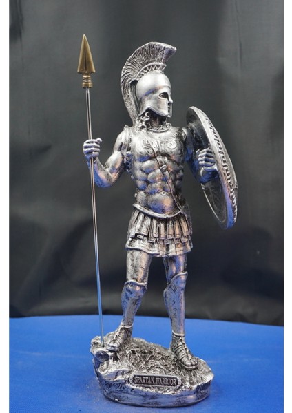 Spartalı Savaşçı Leonidas Gladyatör Heykel Biblo –güç ve Cesareti Yansıtan Dekoratif Aksesuar(34 Cm)