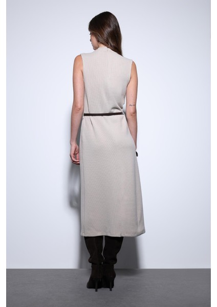 Taş Kemer Detaylı Kadın Midi Elbise indirimleri