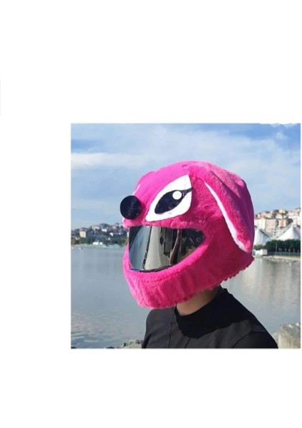 Peluş Kask Kılıfı Sevimli Kız Tavşan