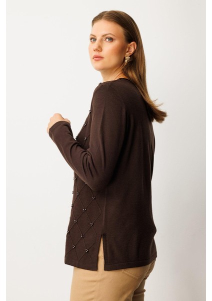 63312 Onteks Kazak Sıfır Yaka Baklava Desenli modelleri