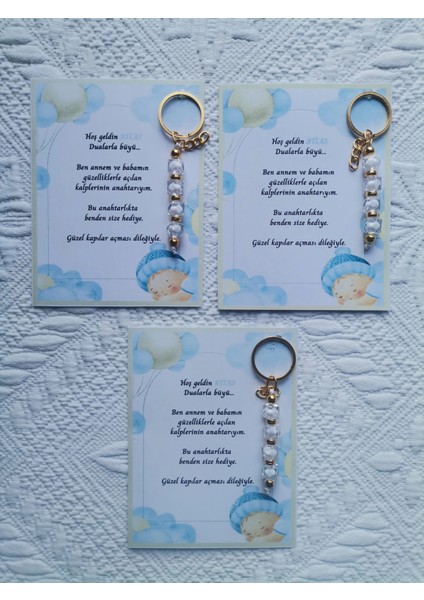 52 Adet Isme Özel Tasarım Beyaz Anahtarlık Hastane Yeni Doğan 40 Mevlidi Dağıtmalık Hediyelik modelleri