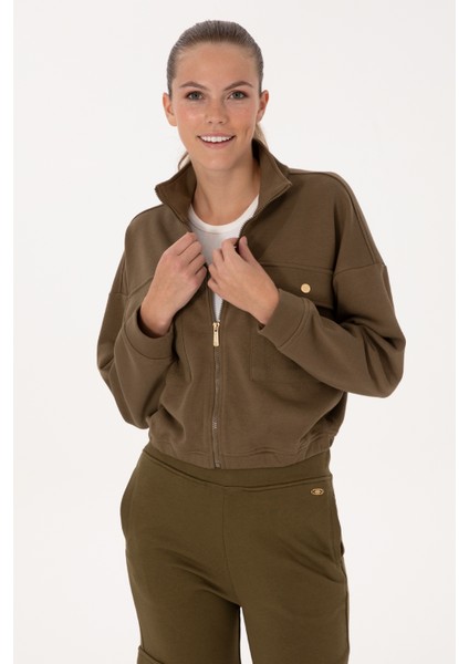 Kadın Haki Sweatshirt 50299001-VR027