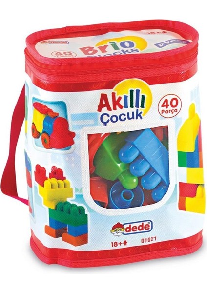 Nessiworld 01021 Dede, Akıllı Çocuk Blokları 40 Parça