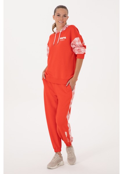 Kadın Kırmızı Eşofman Altı 50300713-VR213