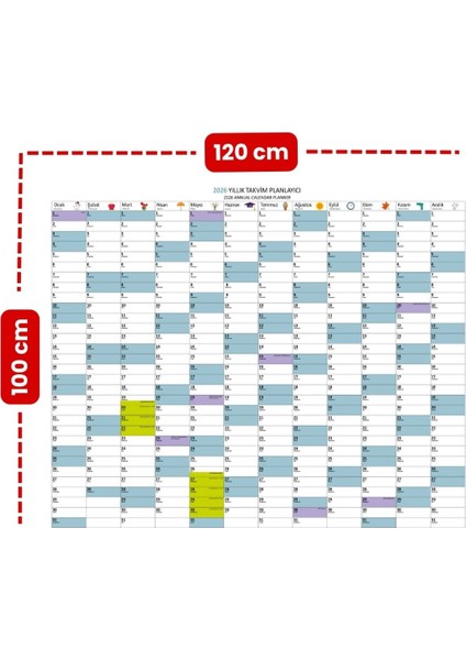 2026 Yıllık Şeffaf Planlayıcı, Kendiliğinden Tutunan, Yapışkansız, Pratik, Akıllı Kağıt Yazı Panosu, Promosyon Takvim fırsatları