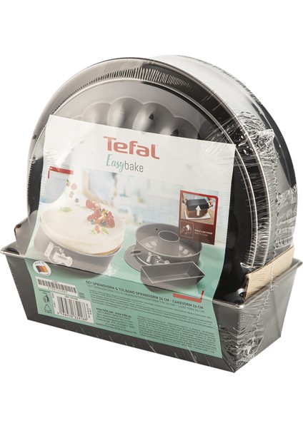 J174S2 EasyBake 3 Parça Kek Kalıbı Seti (Savarin / Dikdörtgen / Kelepçeli) - 2100124865